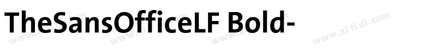 TheSansOfficeLF Bold字体转换
